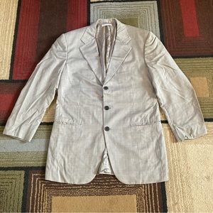 Belvest Wool 3-Button Extra Fine Wool Super 150's Blazer Men's Sz 42 Italy Made